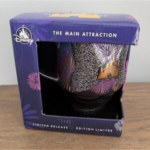 Disney Parks Minnie Main Attraction Cinderella CASTLE FIREWORKS Mug 12/12 NEW